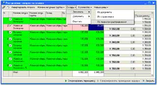 Распределение товаров по складам